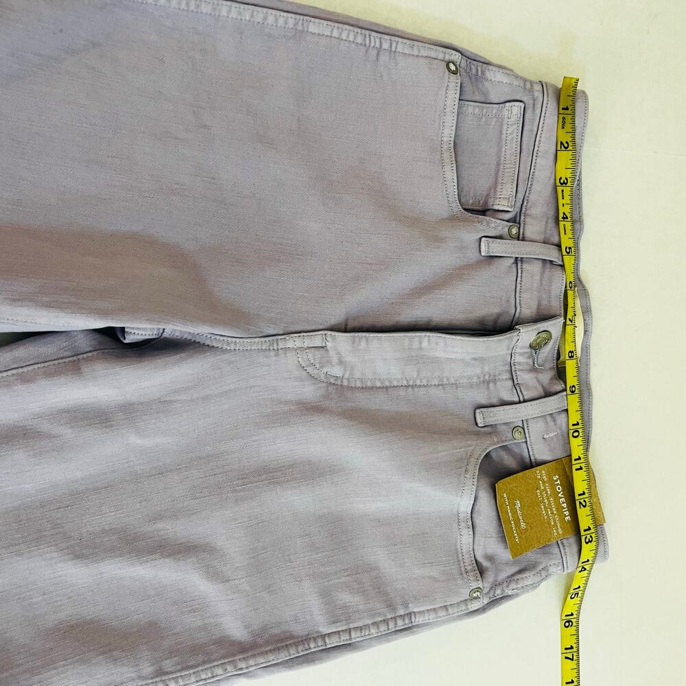 Madewell Stove Pipe High Rise Straight Leg Jeans Size 27 NWT Purple - Picture 8 of 10